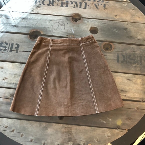 Vintage Blue Asphalt Mini Skirt - Picture 2 of 5